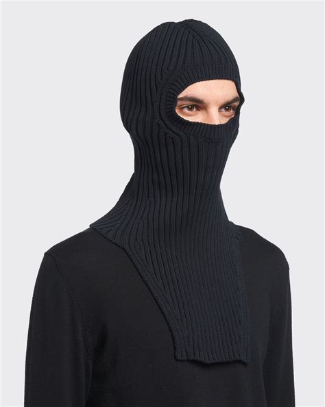 mascherina sci prada|Black Technical Fabric Ski Mask .